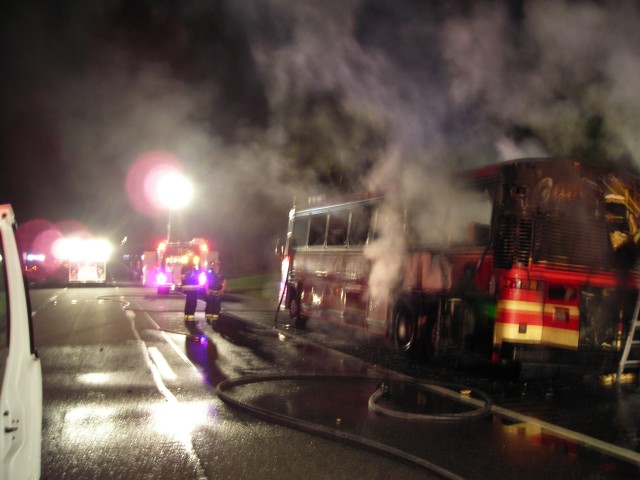 Bus Fire - GSP North 09/30/08